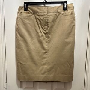 Jones New York Tan Pencil Skirt